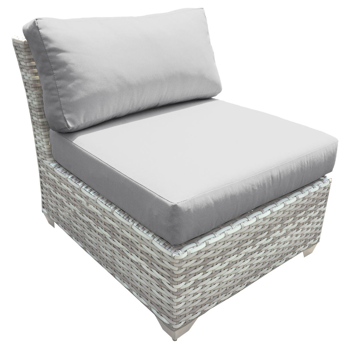 Falmouth Armless Patio Chair With Cushions Reviews Allmodern