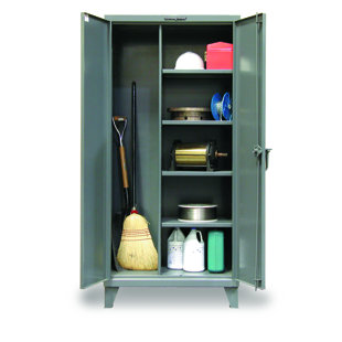 Kitchen Broom Closet Cabinet Wayfair 78 H X 36 W 24 D 2 Door Storage Cabinet
