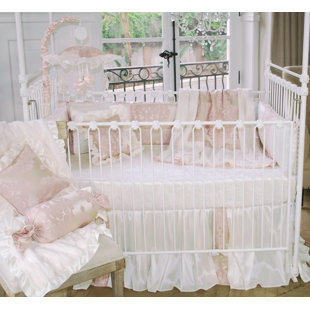 Pink Crib Bedding You Ll Love Wayfair Blush Petal 3 Piece Crib Bedding Set