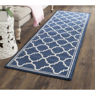 Nautical Hallway Runners Joss Main Stodola Navy Beige Indoor Outdoor Area Rug