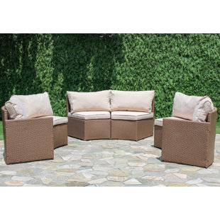 Curved Outdoor Sectional Wayfair Sturbridge Curved Sectional With Cushions