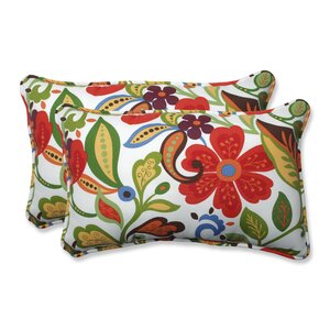 Indoor/Outdoor Wildwood Garden Lumbar Pillow (Set of 2)