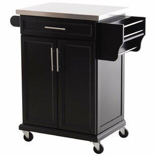 Kitchen Brown Ceramic And Table Island taunton rolling kitchen island with stainless steel top