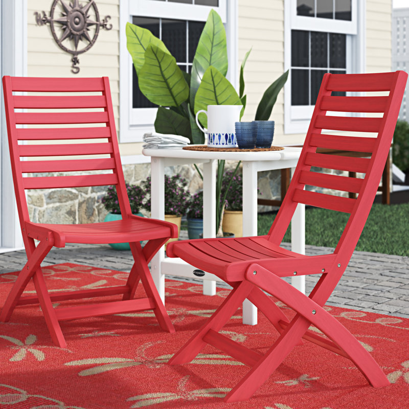 Breakwater Bay Sabbattus Folding Patio Dining Chair & Reviews Wayfair