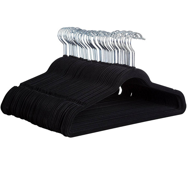 Binegar Quality Space Saving Velvet Non-Slip Hanger