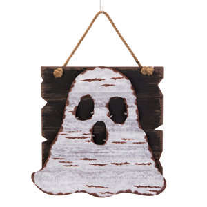 LED Wooden/Iron Ghost Wall Decor
