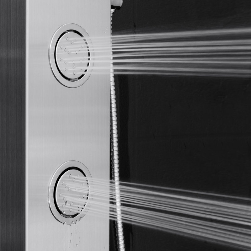 AKDY Temperature Control Rain Shower Head Shower Panel & Reviews Wayfair