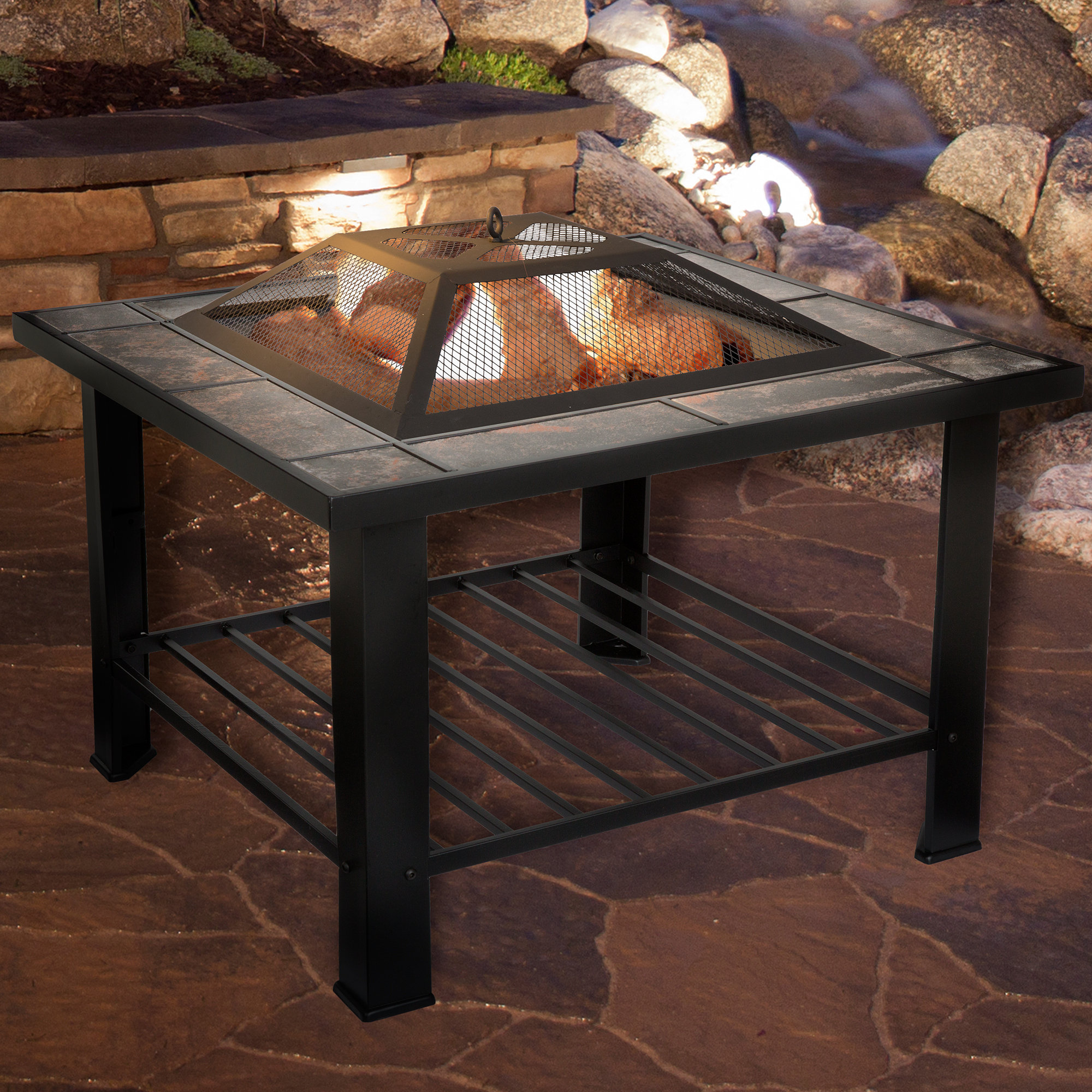 wayfair steel fire pit