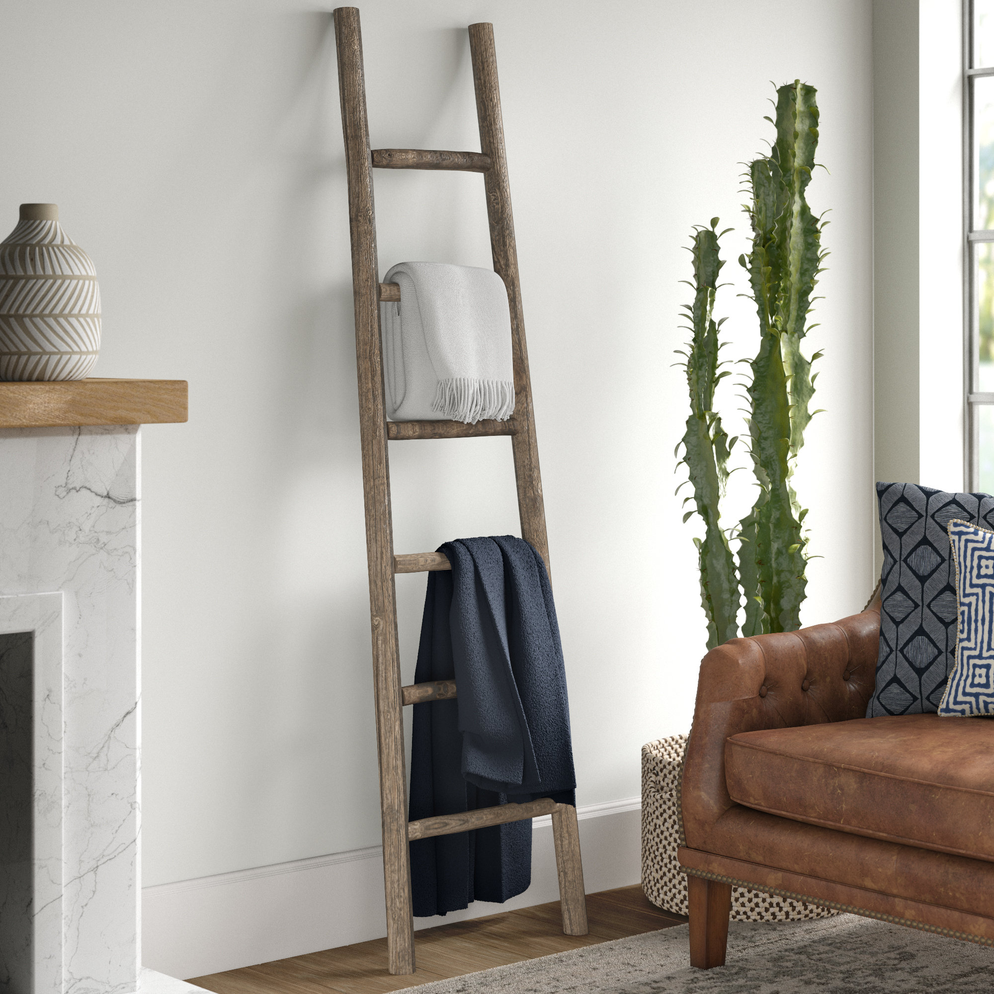 Wooden 6 Ft Blanket Ladder Wooden 6 Ft Blanket Ladder