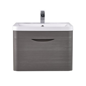 Premier 60 cm Wandmontierter Waschtisch Eclipse mit Schrank