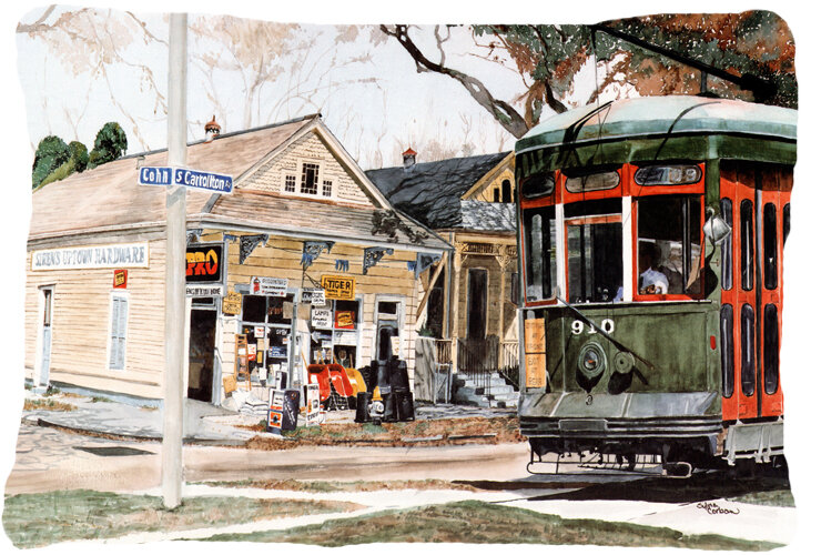 caroline's treasures new orleans streetcar indoor/outdoor