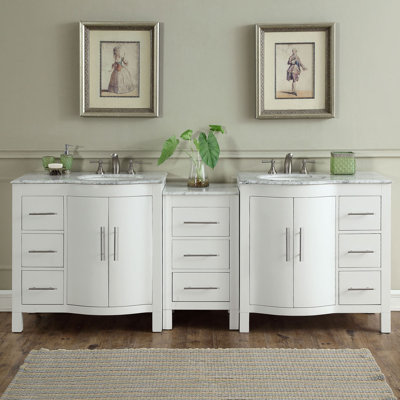 Bathroom Vanities Lakeland Fl red barrel studio halcomb 92" double bathroom vanity set with Bathroom Vanities Lakeland Fl red barrel studio halcomb 92" double bathroom vanity set with