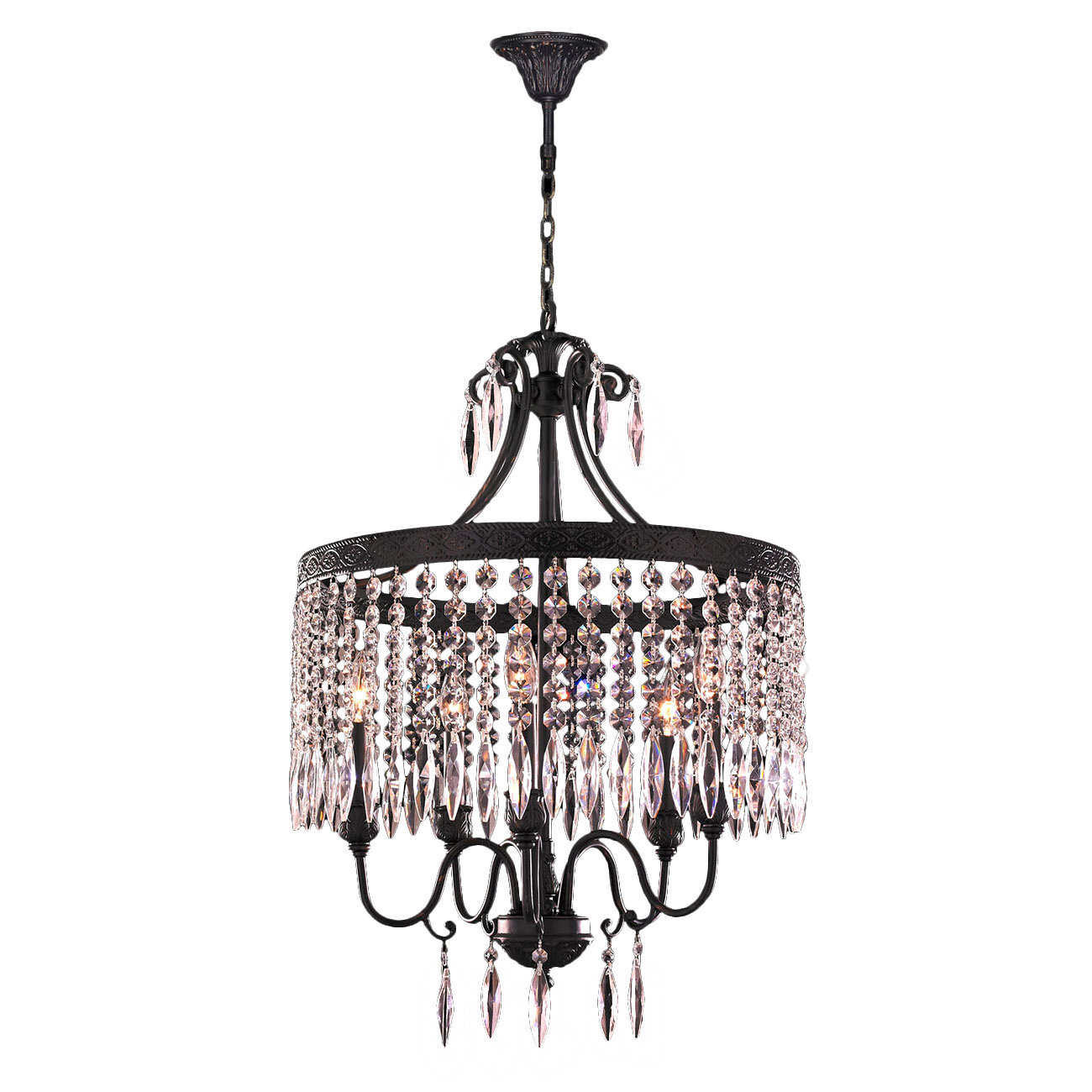 Astoria Grand Arreola 5 Light Crystal Chandelier Wayfair