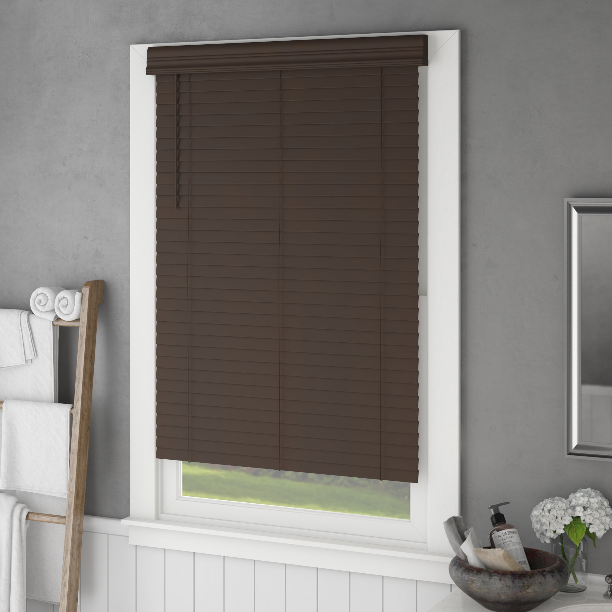 6 Pack Free Shipping Window Blind Wood Cord Knobs Snow White