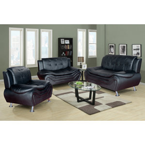 Algarve 3 Piece Leather Living Room Set by Latitude Run