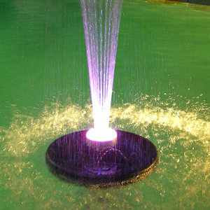 Floating Spray Fountain with 550 GPH Pump and LED Light