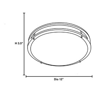 Penning 1-Light 15W Flush Mount