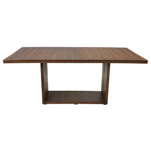 Modern Extendable Dining Tables Allmodern Hockensmith Wood Extendable Dining Table