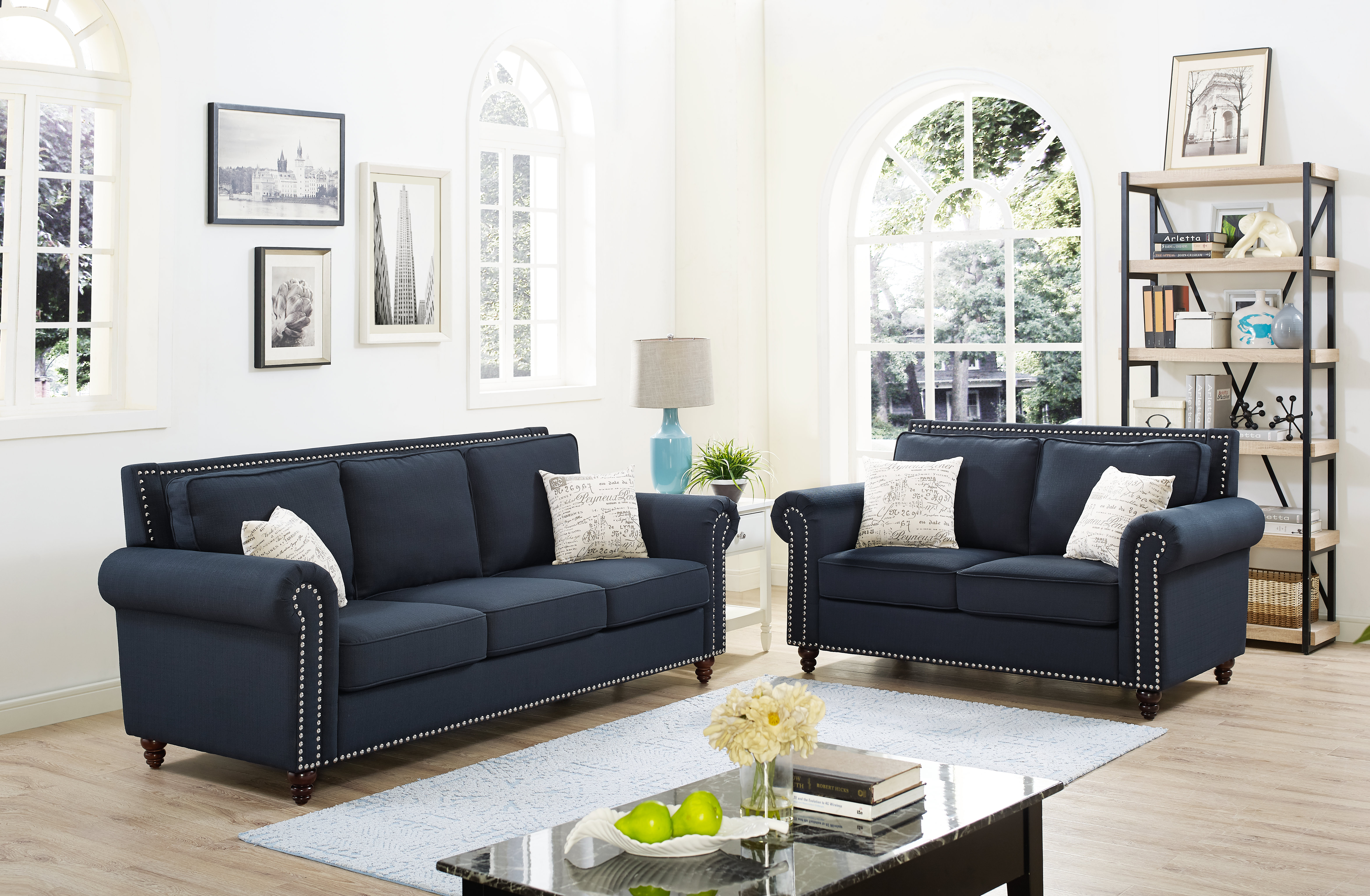 Navy Blue Sofa Set Wayfair