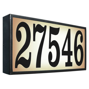 Address Lights You Ll Love Wayfair Serrano 1 Line Wall Address Plaque