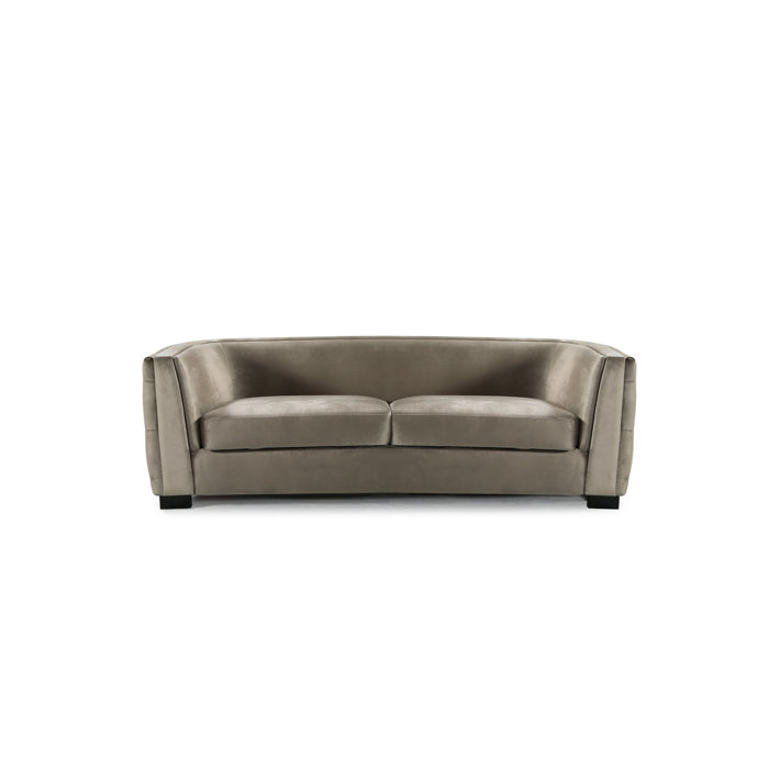 Orben On Tufted Curved Shelter Arm Chesterfield Sofa