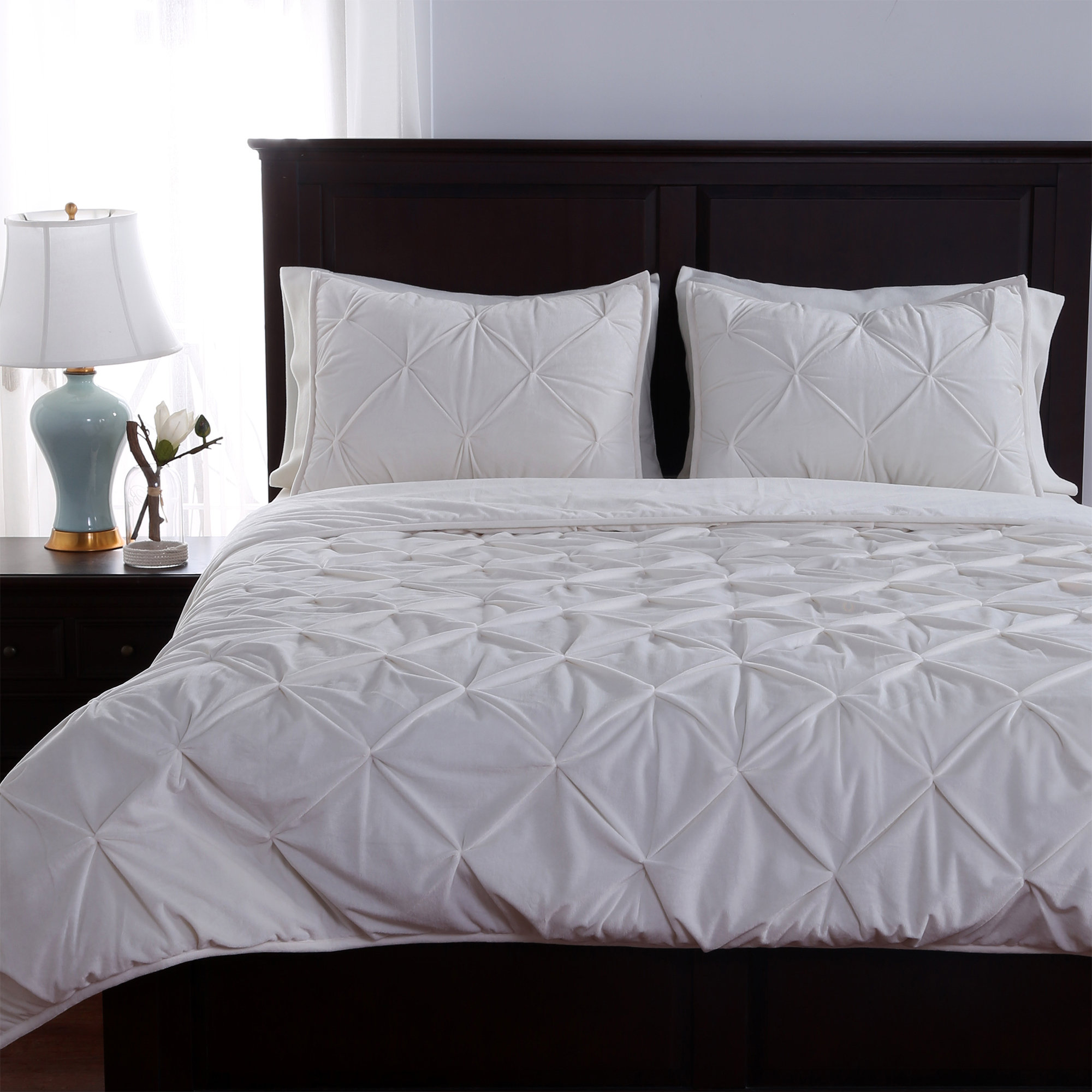 Berkshire Blanket Parisian Pintuck 3 Piece Comforter Set Wayfair