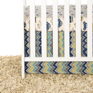 Uptown Traffic 2 Piece Crib Bedding Set