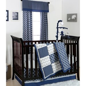 Doodle and Dot Patch 6 Piece Crib Bedding Set