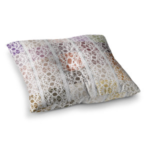 Laura Nicholson Thatch Plaid Square Floor Pillow