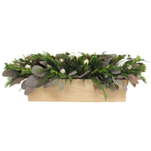Vintage Christmas Tabletop Centerpiece in Planter