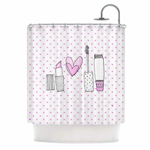 Girls Luv by MaJoBV Makeup Shower Curtain