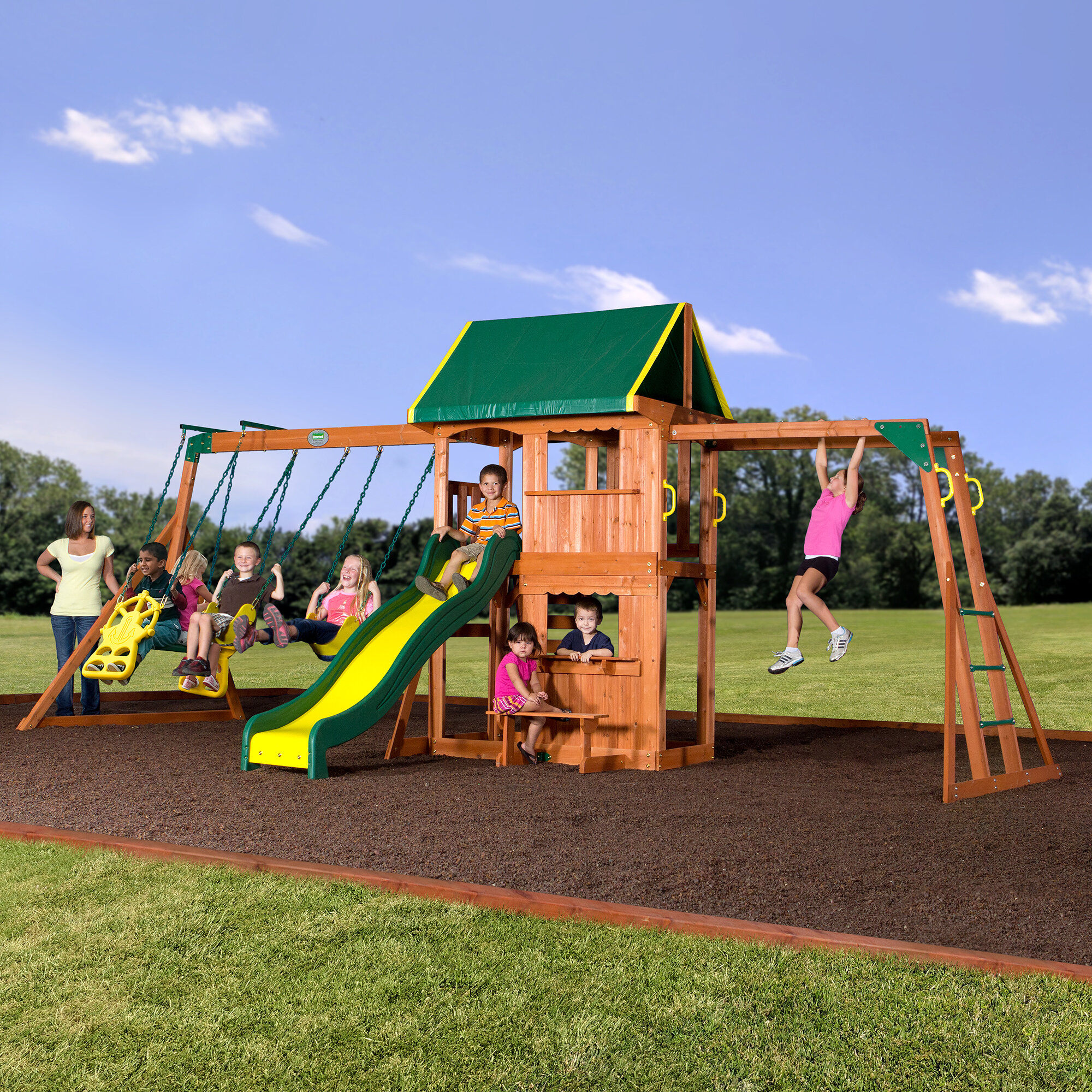 Backyard Discovery Prairie Ridge All Swing Set Reviews Wayfair