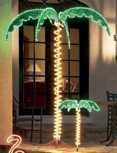 Roman Inc Tropical Holographic Rope Light Outdoor Palm Tree Roman Inc Tropical Holographic Rope Light Outdoor Palm Tree Decoration Lighted Display Wayfair
