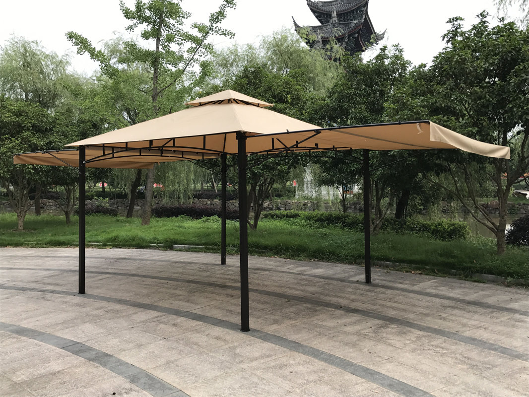 Jeco Inc. Double Roof 11 Ft. W x 11 Ft. D Steel Permanent Gazebo