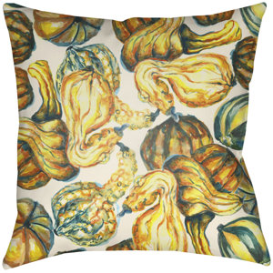 Lodge Cabin Harvest Indoor/Outdoor Throw Pillow