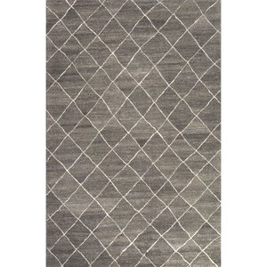 Riad Hand-Tufted Gray/Ivory Area Rug