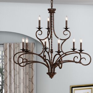 Brenda 9-Light Candle-Style Chandelier