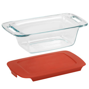 Easy Grab 1.5 Qt. Loaf Dish with Plastic Cover