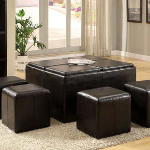 Camel Leather Tufted Ottoman Wayfair Margarida Leather Tufted Storage Ottoman