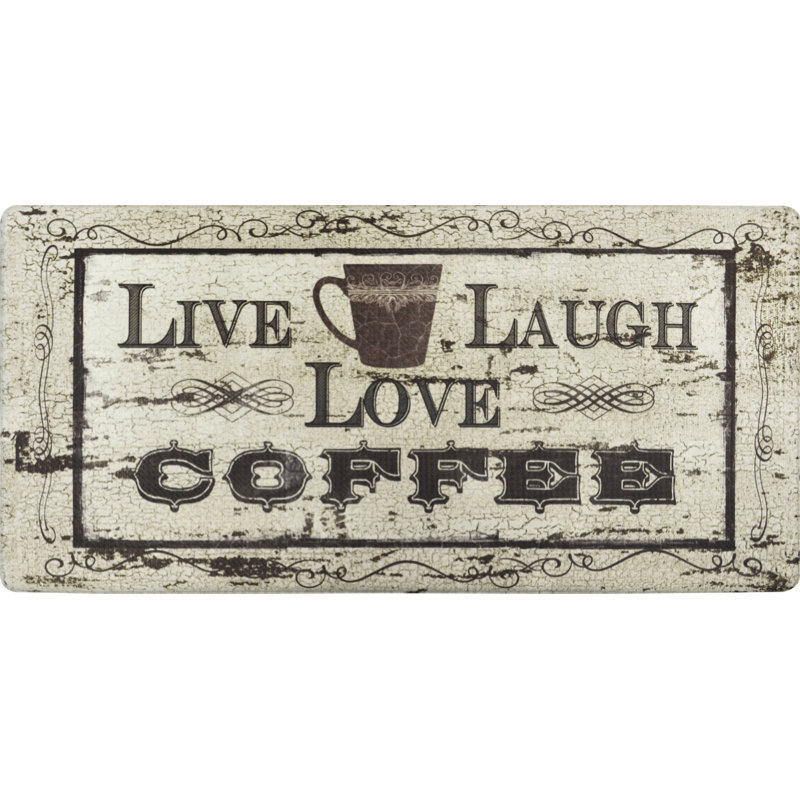 Nicole Miller Cook N Comfort Live Laugh Coffee Kitchen Mat Reviews Nicole Miller Cook N Comfort Live Laugh Coffee Kitchen Mat Reviews Wayfair