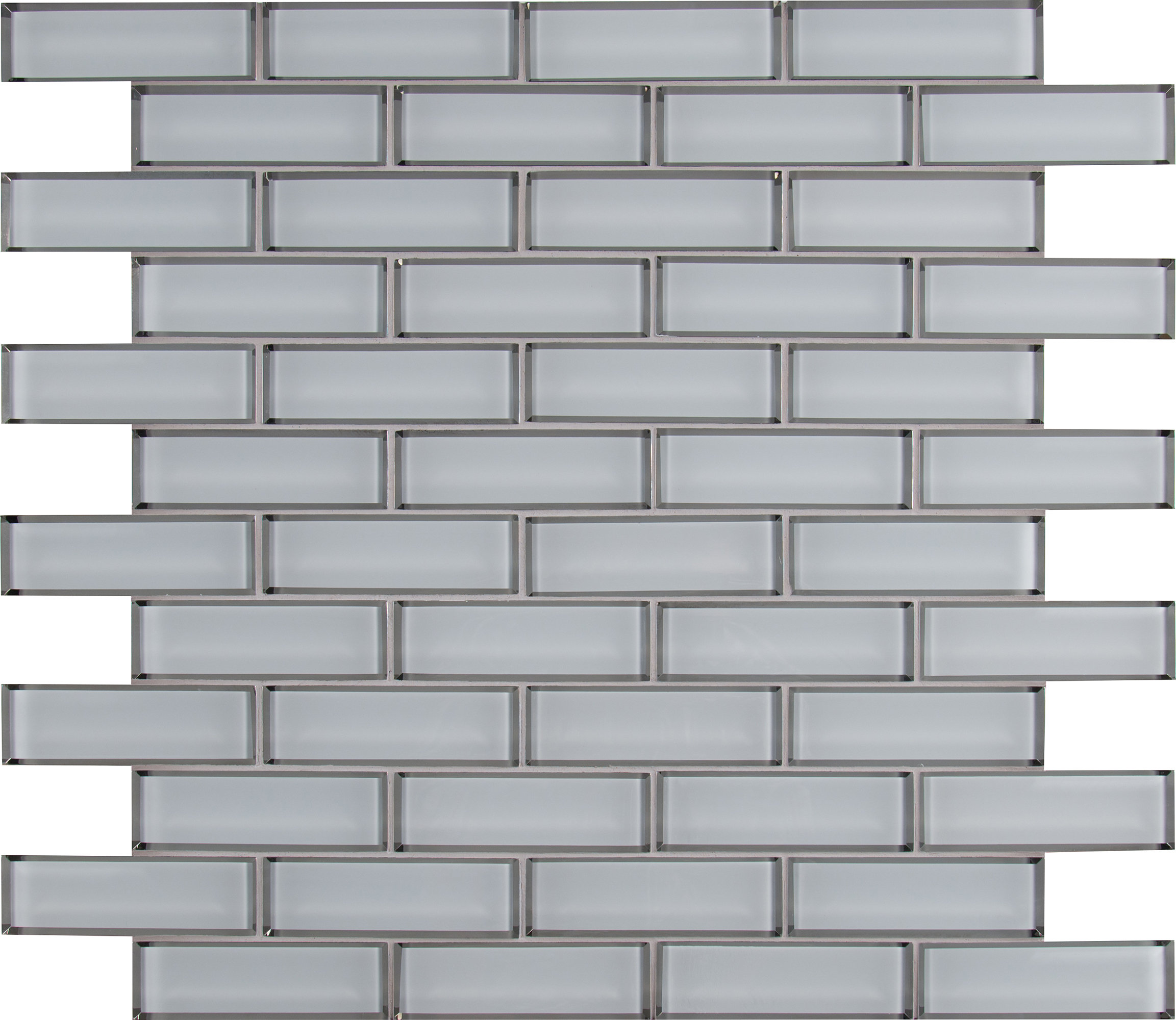 2 6 White Subway Tile Shapeyourminds Msi Ice Bevel Mesh Mounted Brick 2 X 6 Gl Subway Mosaic Tile In