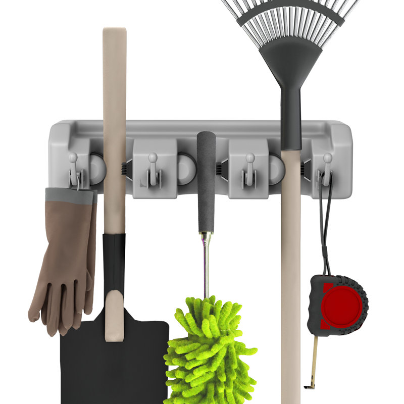 Stalwart Garage Tool Wall Holders With Hooks Reviews Wayfair Garage Tool Wall Holders With Hooks