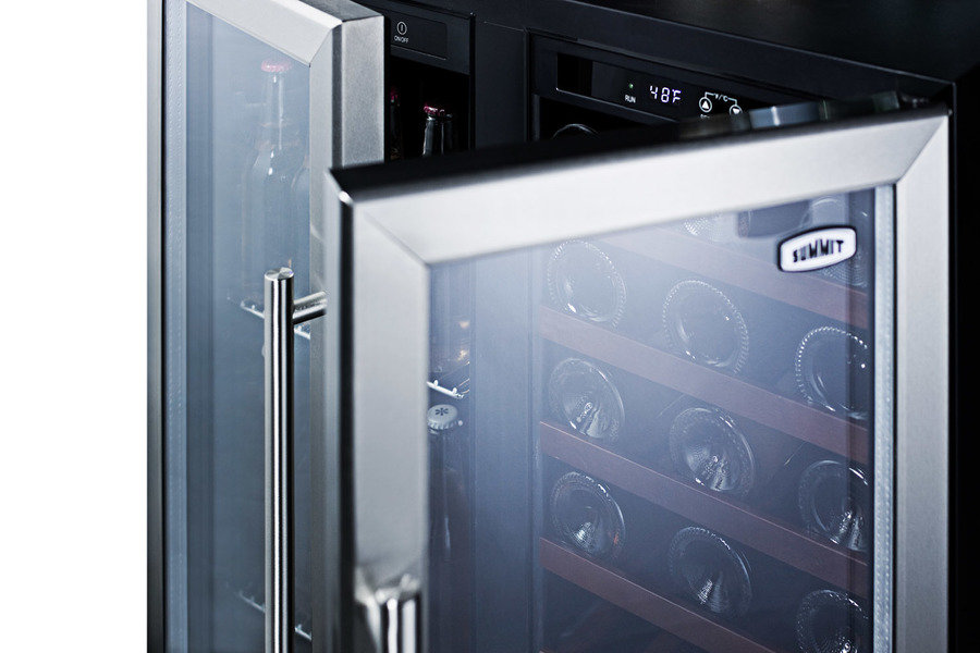 Summit Appliance Summit 33 Bottle Dual Zone Convertible Wine Cooler