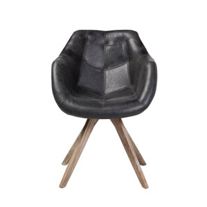 Arpana Genuine Leather Upholstered Din..