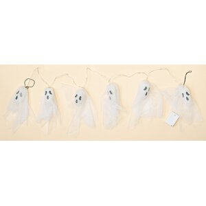 Ghost Garland with Light Up Ghosts