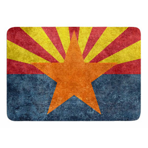 Arizona State Flag Retro Style by Bruce Stanfield Bath Mat