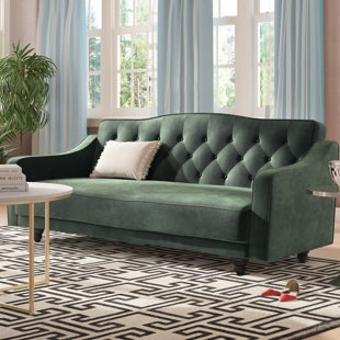 Emerald Green Tufted Sofa Wayfair Quickview