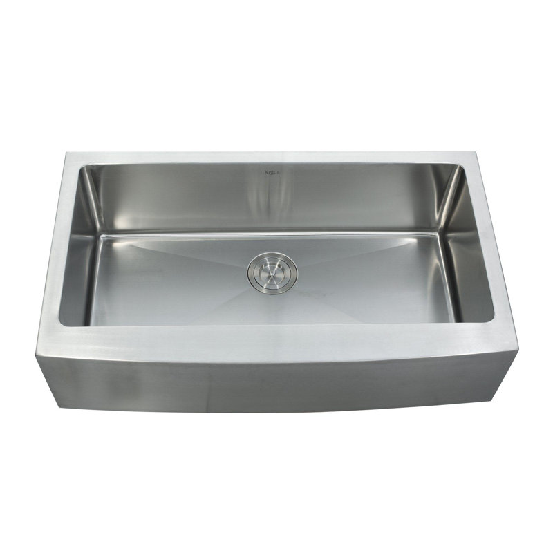 Kraus 36" x 21" Farmhouse Kitchen Sink with Faucet and Soap Dispenser