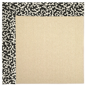 Zoe Machine Tufted Black Cascade Indoor/Outdoor Area Rug