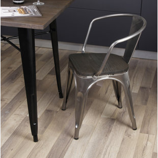 Rustic Metal Chairs Wayfair Anni Metal Dining Chair